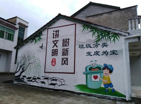 京山墙绘是现在流行的墙体广告